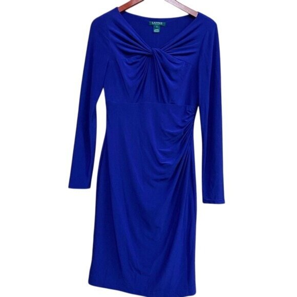 Ralph Lauren Dresses & Skirts - Ralph Lauren Dress Sapphire Blue Long Sleeve Dress size 4